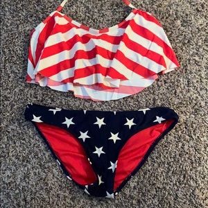 Super cute American Flag bikini